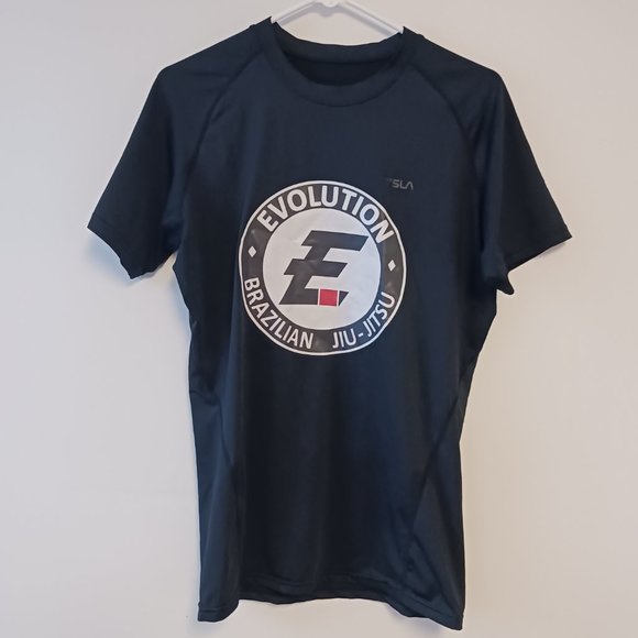 TSLA Compression T Shirt Evolution Brazilian Jiu Jitsu MMA Adult Size M Medium - Picture 2 of 3